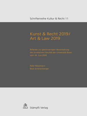 cover image of Kunst & Recht 2019 / Art & Law 2019